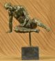Bronze - Figur Salvador Dali Mann Mit Kubischem Design Skulptur Selten Antike Bild 2