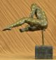 Bronze - Figur Salvador Dali Mann Mit Kubischem Design Skulptur Selten Antike Bild 4