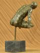 Bronze - Figur Salvador Dali Mann Mit Kubischem Design Skulptur Selten Antike Bild 6