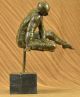Bronze - Figur Salvador Dali Mann Mit Kubischem Design Skulptur Selten Antike Bild 7