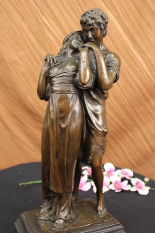 Statue Romantisch Liebe Bronze Skulptur Figur Dekoration Art Deco Bild