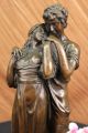 Statue Romantisch Liebe Bronze Skulptur Figur Dekoration Art Deco Antike Bild 1