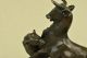 Bronze - Und Marmorskulptur Signiert Barye Panther Greift Giselle An Antike Bild 6
