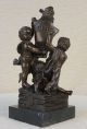 Bronze Skulptur Drei Nackte Jungs Am Strand Kunst Kinder Statur Dekoration Antike Bild 4