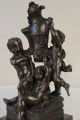 Bronze Skulptur Drei Nackte Jungs Am Strand Kunst Kinder Statur Dekoration Antike Bild 5