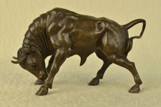 Klassischen Europäischen Reine Bronze Kupfer Glück Wall Street Reichtum Bull Ox Bild