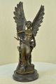 Echt Bronzemetall Statue / Marmor Klassische Nike Von Samothrake Sieg Skulptur Antike Bild 1