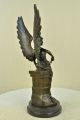 Echt Bronzemetall Statue / Marmor Klassische Nike Von Samothrake Sieg Skulptur Antike Bild 4