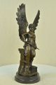 Echt Bronzemetall Statue / Marmor Klassische Nike Von Samothrake Sieg Skulptur Antike Bild 5
