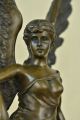 Echt Bronzemetall Statue / Marmor Klassische Nike Von Samothrake Sieg Skulptur Antike Bild 6