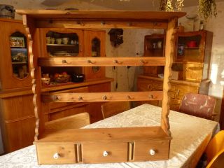 Küchenregal Antik Holz Bild
