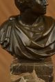 Portrait Figur Caesar Vatikan Kunst Elegant Bronze Marmor Statue Bücherregal Antike Bild 8