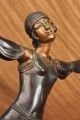 Skulptur Bronze Exotische Tänzerin Chiparus Antike Bild 9