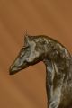 Barye Bronze Statue Figur Auf Marmorblock Galoppierendes Pferd Jugendstil Antike Bild 10
