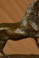 Barye Bronze Statue Figur Auf Marmorblock Galoppierendes Pferd Jugendstil Antike Bild 8