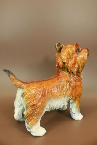 Kunst Figur Bronze Hund Terrier Statue Deko Bild
