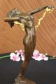 Bronze Wein Nackte Frauen Sexuelle Kunst Skulptur Figur Mit Marmorunter Antike Bild 2