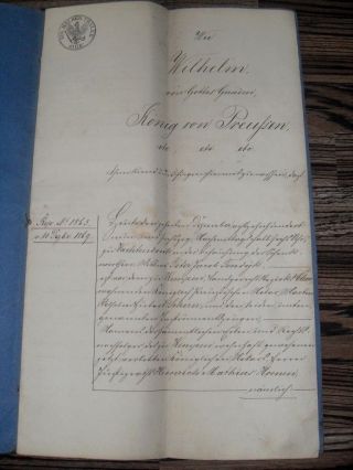 Historische Urkunde / Wilhelm Von Preußen 1863 - (nr.  4) Bild