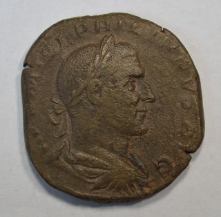 Philippus I.  Arabs Sesterz Fides Philipp 244 - 249 Ad Römisch Bronze 1018 Bild