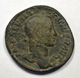 Alexander Severus Annona Sesterz 221 - 235 Ad Römisch Bronze 1019 Bild