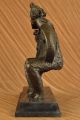 Bronze Statue Henry Moore Familie Mutter Vater Kind Abstrakt Jahrhundertmitte Antike Bild 3