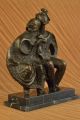 Bronze Statue Henry Moore Familie Mutter Vater Kind Abstrakt Jahrhundertmitte Antike Bild 8