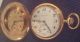 Taschenuhr Urania Watches Company München 585er Gold 77,  63 Gramm Etui 71/5 Taschenuhren Bild 7
