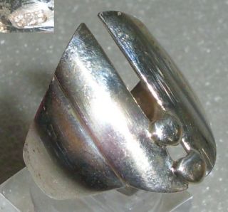 Ring 925er Silber Mit Zwei Herzen Gr.  66 Ø 21 Mm (da3003) Bild