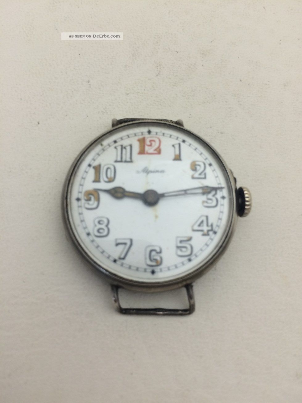 Alpina 800er Silber Taschenuhr Armbanduhr Pocket Watch Für Uhrmacher (646) Taschenuhren Bild