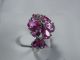 Art_deco 925er Silberring 10x Rosa Turmaline Massiv: 4,  25 Gr.  Design Schmuck nach Epochen Bild 3