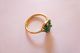 Sehr Exclusiver Prachtvoller Jugendstil Art Nouveau Ring Gold 585 Smaragd Perlen Ringe Bild 1