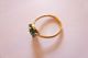 Sehr Exclusiver Prachtvoller Jugendstil Art Nouveau Ring Gold 585 Smaragd Perlen Ringe Bild 3