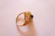Sehr Exclusiver Prachtvoller Antiker Ring Gold 585 Geschwungen Saphir Diamanten Ringe Bild 1