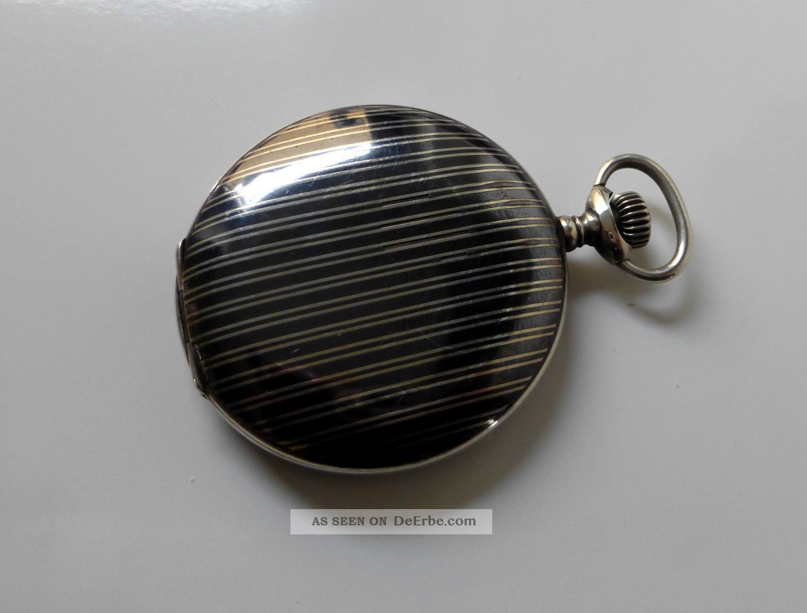 Antike Junghans Taschenuhr 0,  800er Massiv Silberuhrtulasilber Taschenuhren Bild