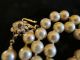 Sehr Hochwertige Barock Perlenkette Collier Weißgoldverschluß 585 Echt Gold Ketten Bild 1