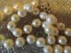 Sehr Hochwertige Barock Perlenkette Collier Weißgoldverschluß 585 Echt Gold Ketten Bild 6