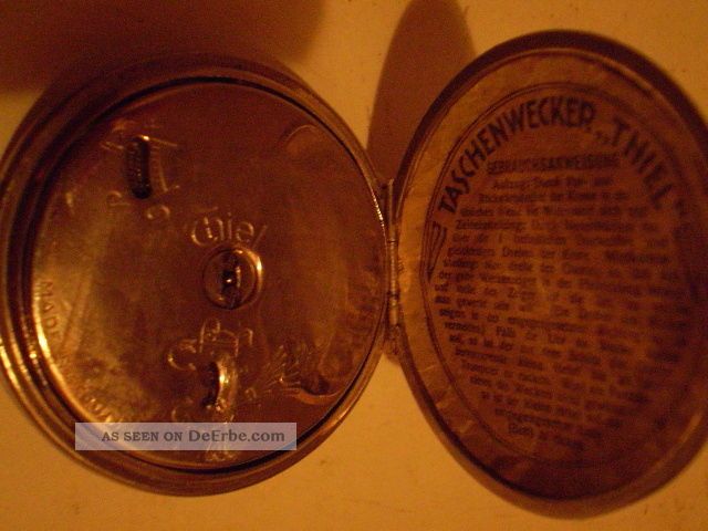 Alter Taschenuhrenwecker (thiel) 20er - 30er Jahre Taschenuhren Bild