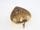 Historismus Damen 585 14k Gelb Gold Herz Orient Perle Ketten Anhänger,  Pendant Schmuck nach Epochen Bild 6