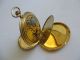 Gustav Rau Savonette Double Walz Gold Taschenuhr 1920 D 5,  2 Cm Funktionstüchtig Taschenuhren Bild 1