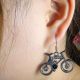 1x Männer Retro Strasssteine Ohrringe Earrings Xdh202 Fahrrad Bicycle Bike Schmuck & Accessoires Bild 1