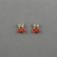 1x Brosche Schmuck Retro Frauen Fashion Ohrringe Earrings Xj0535 Kirsche Cherry Schmuck & Accessoires Bild 1