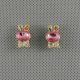 1x Schmuck Ohrclip Frauen Ear Stud Ohrringe Earrings Xf226b Kaninchen Rabbit Schmuck & Accessoires Bild 1