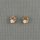 1x Schmuck Retro Vintage Strasssteine Ohrringe Earrings Xj0378 Pfirsich Herz Schmuck & Accessoires Bild 1
