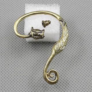 1x Schmuck Männer Jewelry Ear Cuff Ohrringe Earrings Xf130b Linke Seite Cat Bild