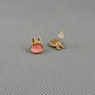 1x Schmuck Retro Strasssteine Pin Ohrringe Earrings Xj0582 Kaninchen Rabbit Bild