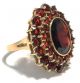 Riesig: Antiker Großer Granat Ring Gold Antique Garnet Carbuncle Ring Granate 8k Ringe Bild 1