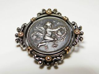 Historismus Brosche Silber Engel Historism Brooch Silver Angel As004 Bild