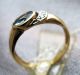 585er Gold Aquamarin & Brillant Ring Gr.  57,  5 Ringe Bild 3