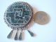 Antike Mexico Brosche & Anhänger Echt Silber 925 Echten Edelsteinen Inlays Broschen Bild 1