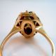 750 Gold Böhmen Granat Etagierter Rhomben Ring – Meisterstück Um 1920 Ringe Bild 4